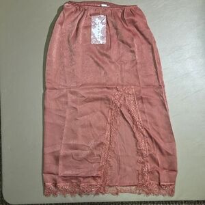 Dusty Rose Slip Skirt